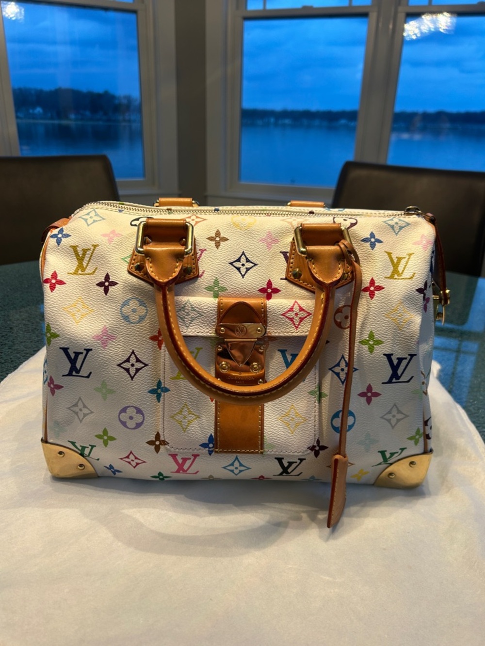 Louis Vuitton White Multicolor Monogram Murakami Speedy 30